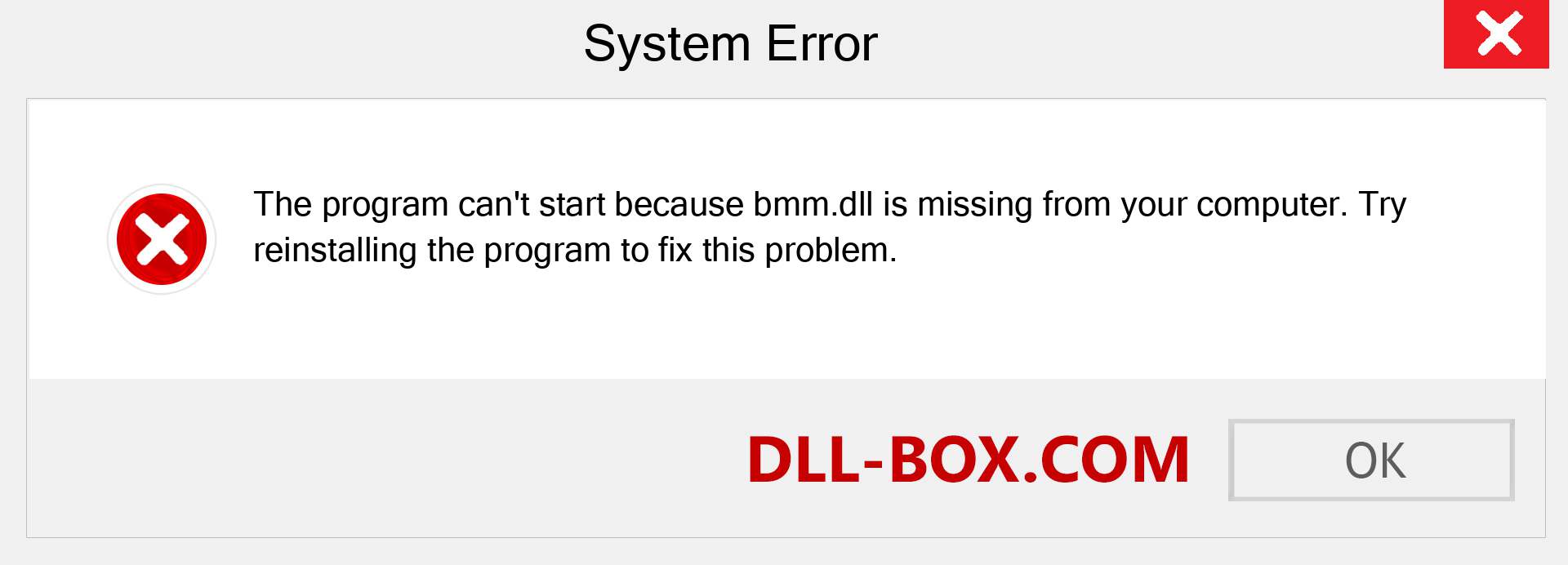  bmm.dll file is missing?. Download for Windows 7, 8, 10 - Fix  bmm dll Missing Error on Windows, photos, images